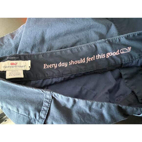 Vineyard Vines Dayboat Classic Shorts 5" Inseam Navy Blue Size 2 - Picture 4 of 9